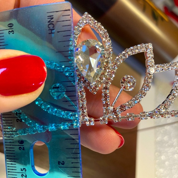 Crystal Wedding Crown Princess Headband Bridal Tiara - Picture 5 of 5